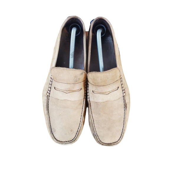 Saks Fifth Avenue Men's Suede Driving Moccasins. Beige. Size 12 - Picture 3 of 8